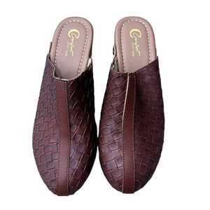 Women's Fun Basket Weave Comfortable Clog Shoes 7